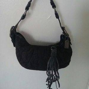 Coach "C" Insignia Over the Shoulder Bag, Black